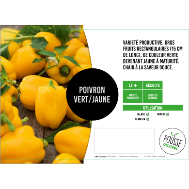Poivron vert/jaune